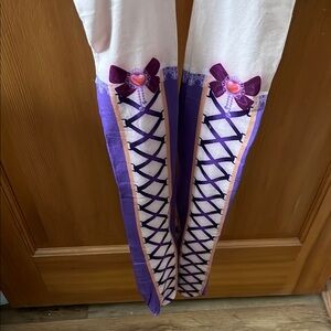 Floral Chain Design footless stockings